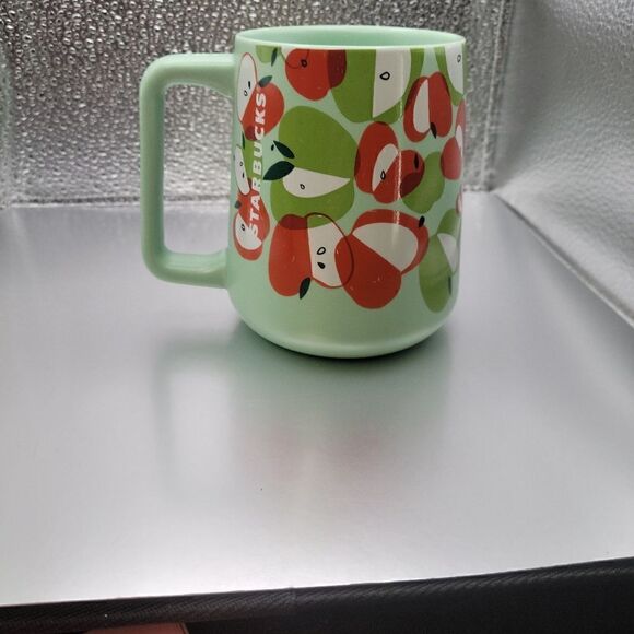 NWT! Starbucks Mint Apple Mug 2020 Teacher Appreciation Ceramic Cup - Picture 2 of 3